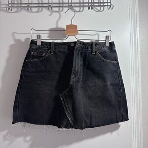 Jean mini skirt